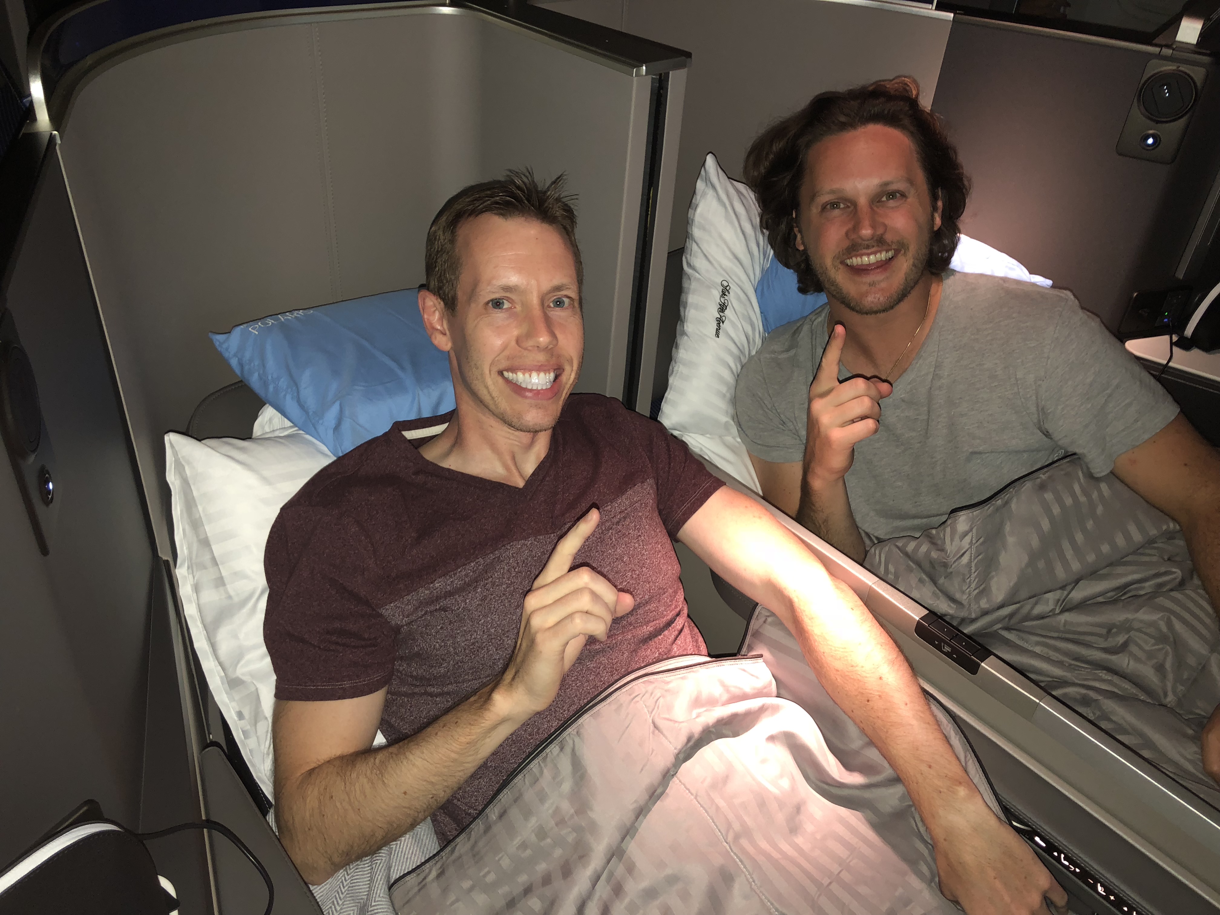 two men in a hospital bed