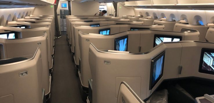 Review Cathay Pacific Business Class A350 900 Brisbane To
