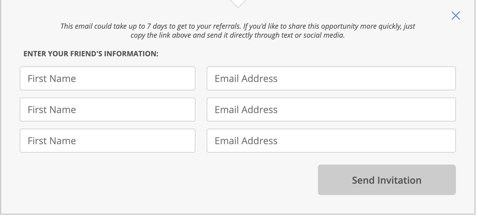 a screenshot of a email form