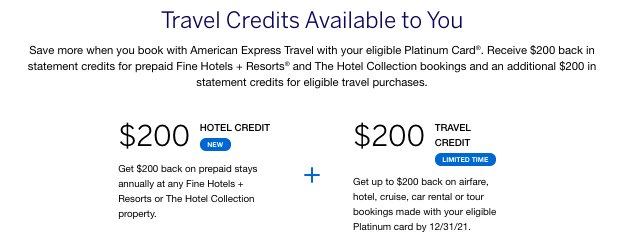 Check to see if your Amex Platinum has a $5 Travel Credit - just