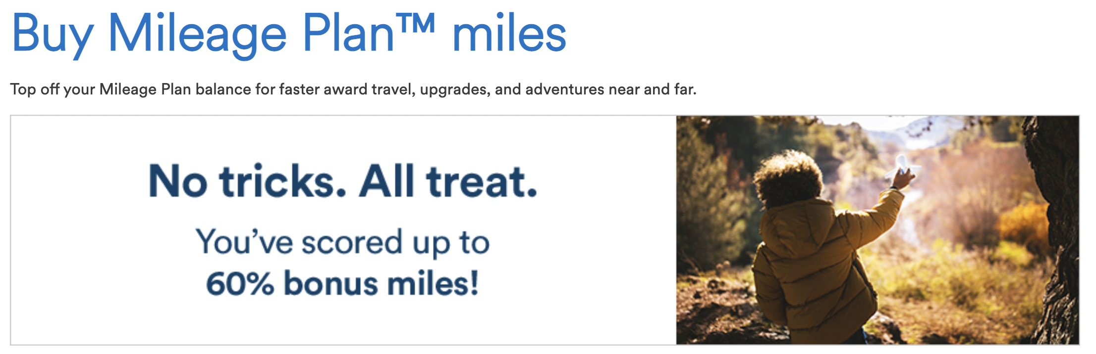 Buy Alaska Miles with up to a 60 Bonus ( 1.85 cents a piece ) Monkey
