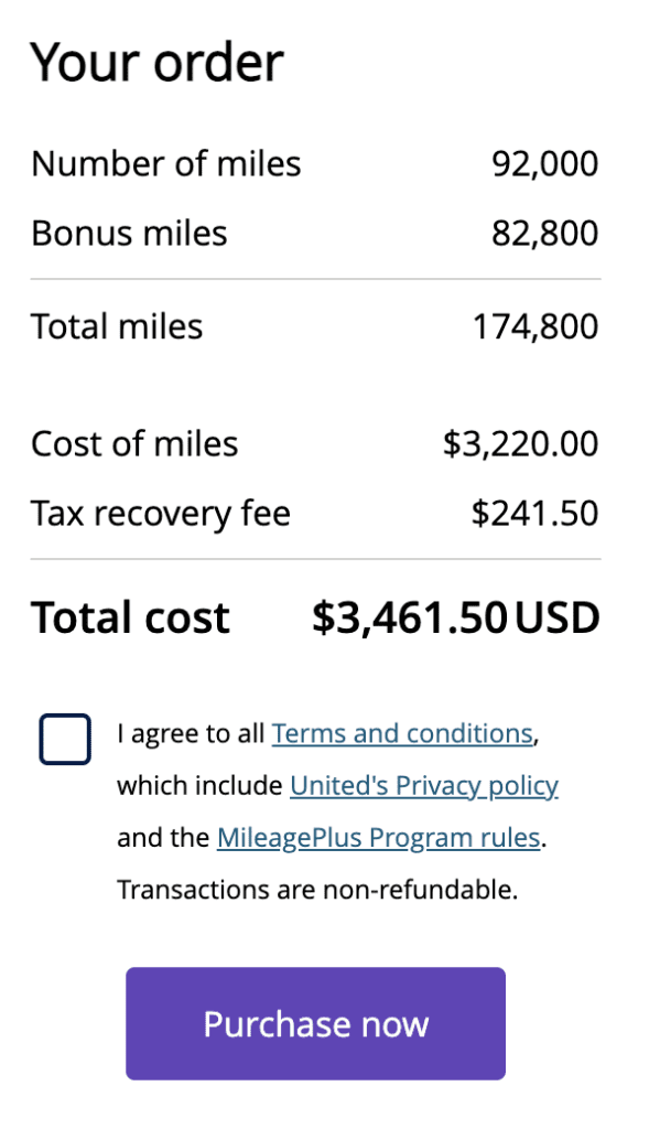 Buy United Miles with up to 100 bonus or 0.0188 per mile Monkey Miles