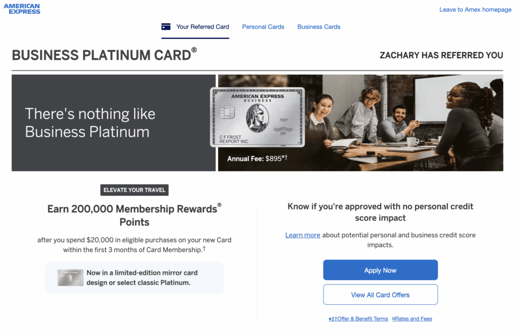 a screenshot of a credit card