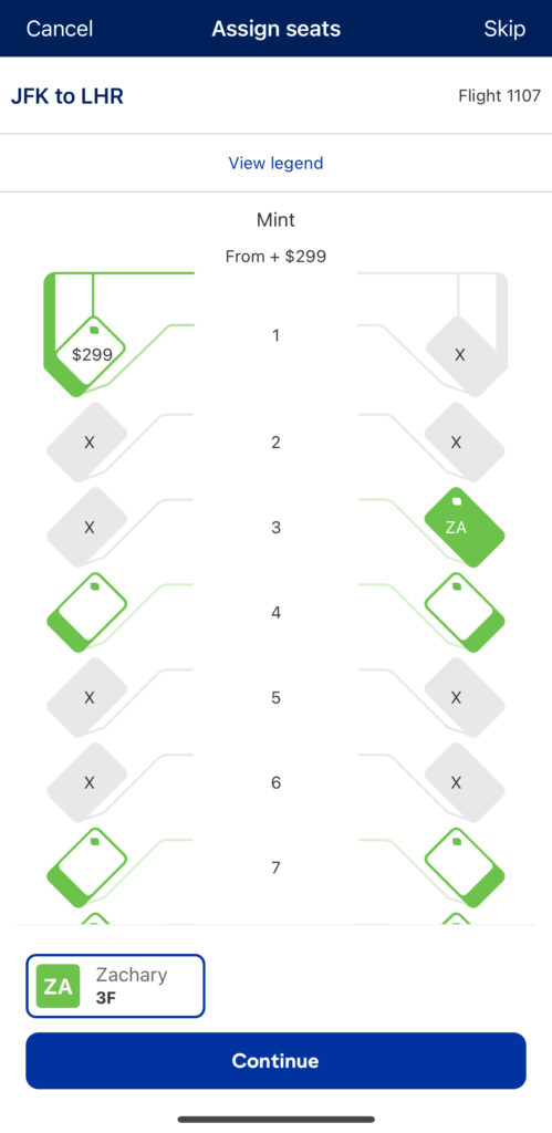 a chart of numbers and price tags