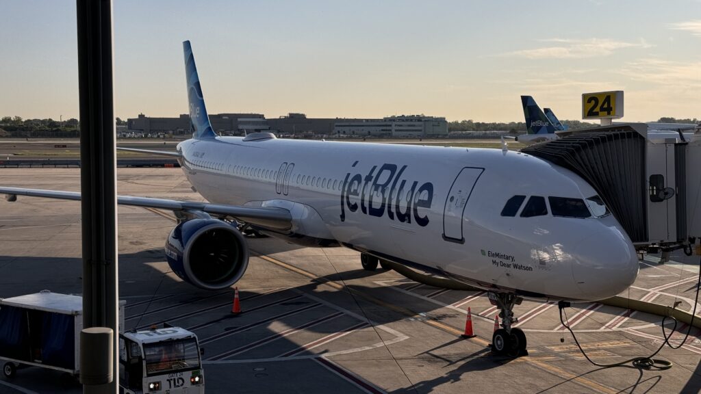 a jet plane on the tarmac