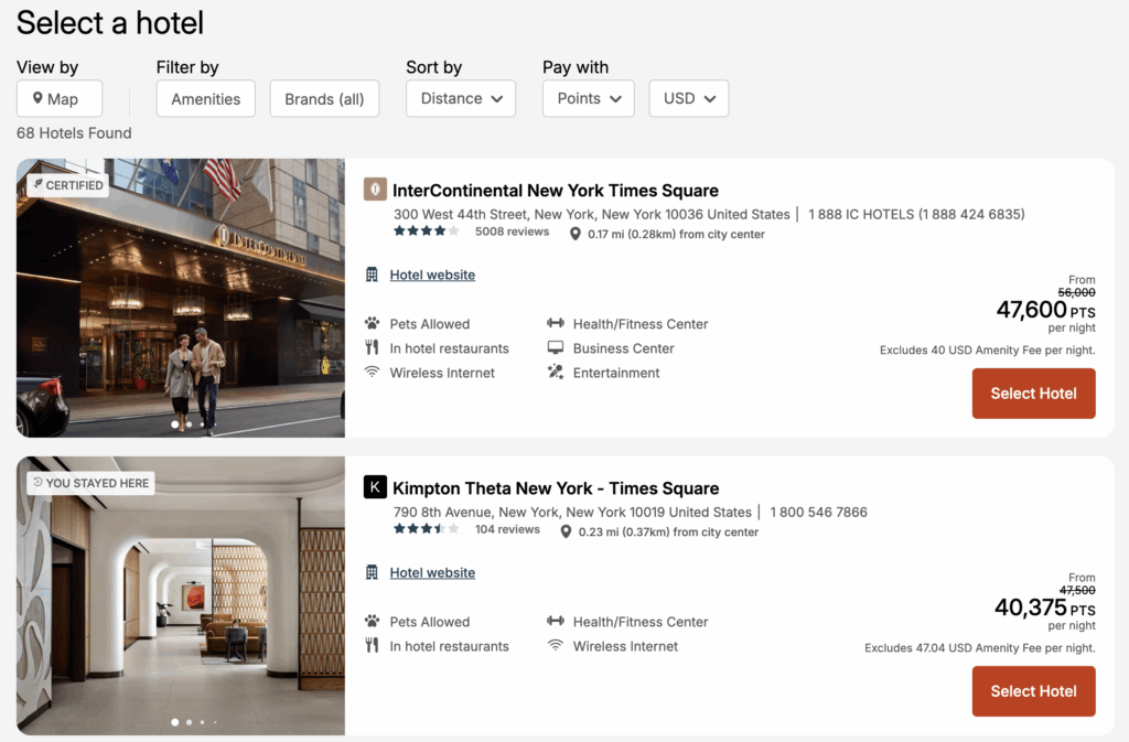 a screenshot of a hotel