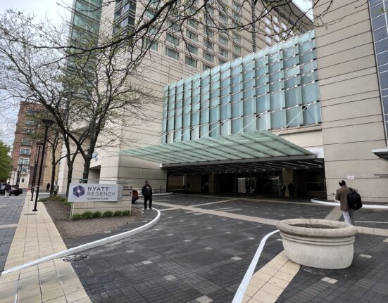 a building with a glass roof