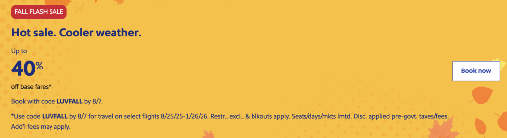 a yellow background with a leaf and blue text