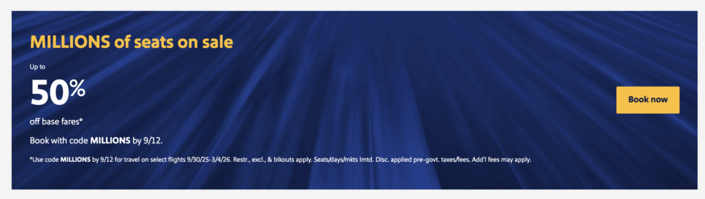 a blue background with white text