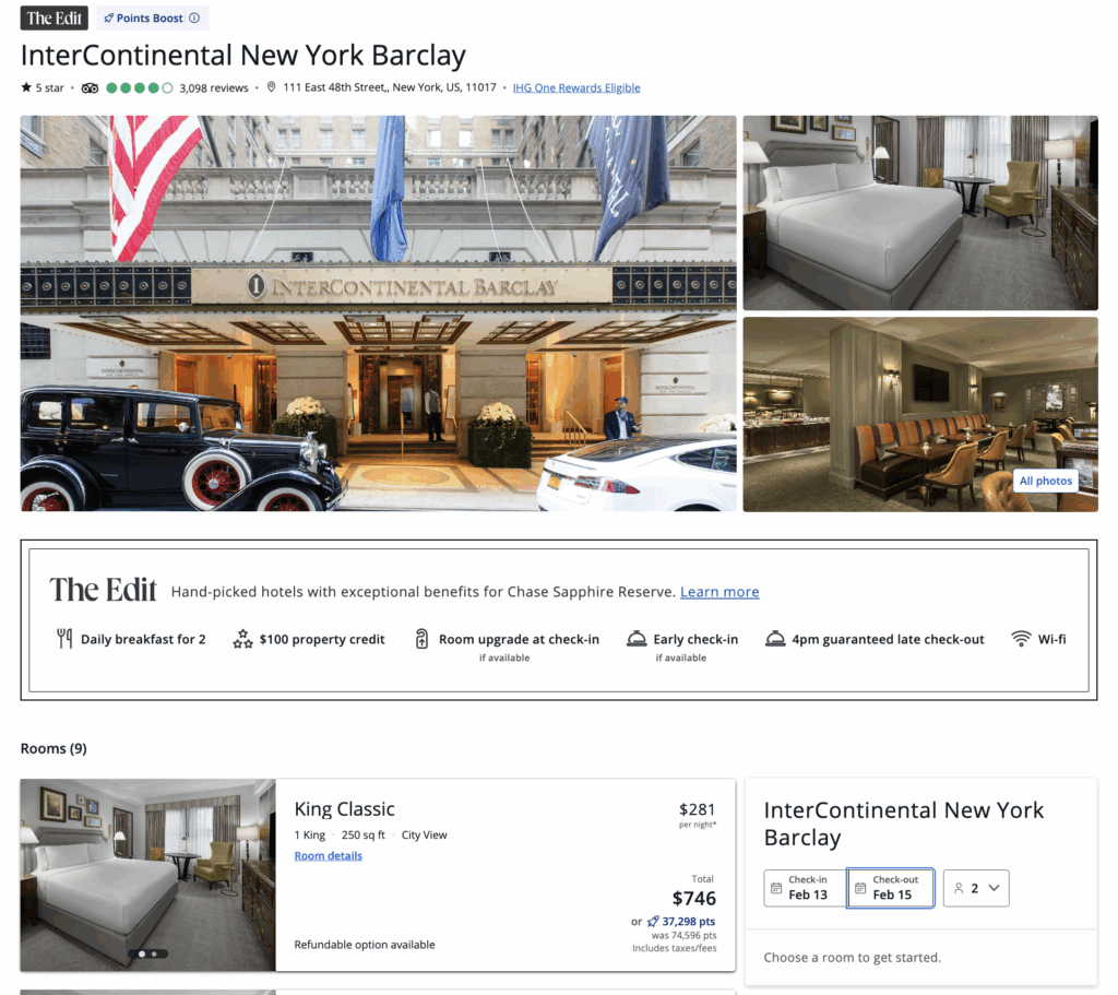 a screenshot of a hotel