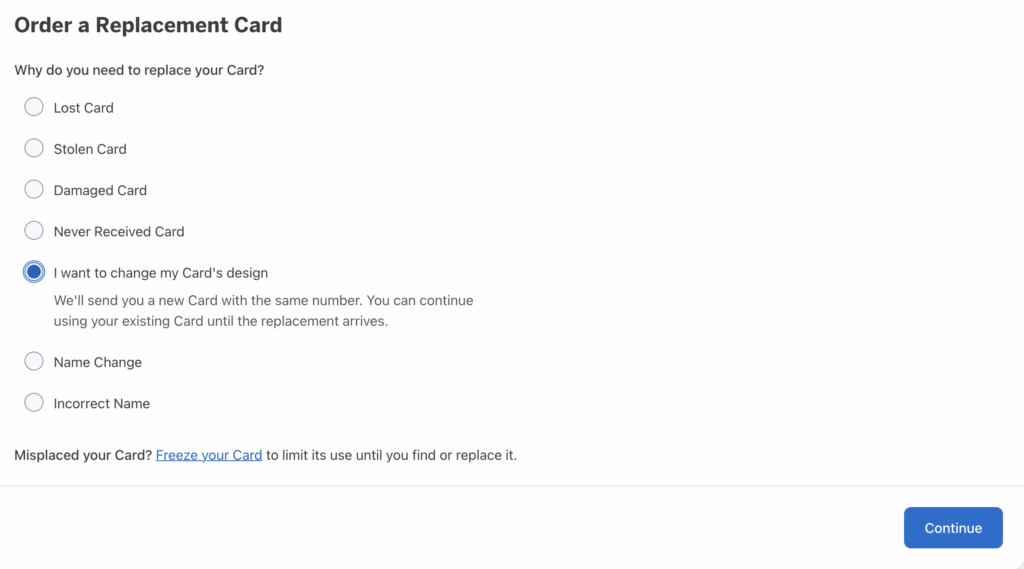 a screenshot of a card