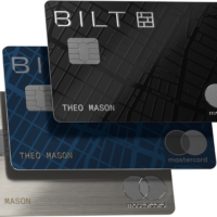 a group of credit cards